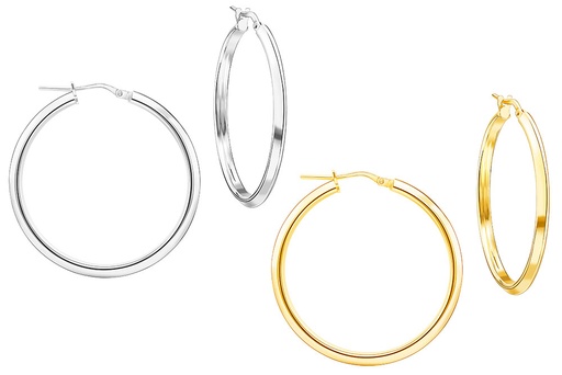 Silver 925 hoop earring