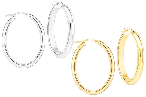 Silver 925 hoop earring