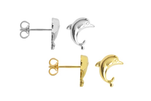 Silver 925 dolphin earring