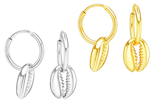 Silver 925 shell earring