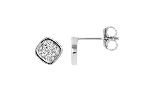 [137560001ZBL] Silver 925 earring squared cz