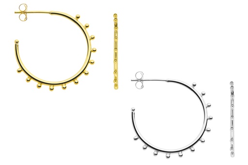 Silver 925 earring hoop