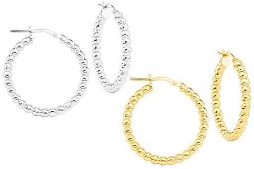 Silver 925 hoop earring