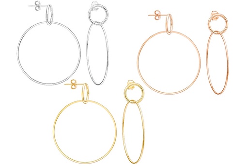 Silver 925 hoop earring