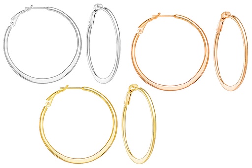 Silver 925 hoop earring