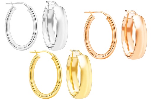 Silver 925 hoop earring