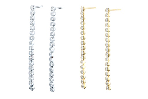 Pendiente plata 925 17 zirconitas presion