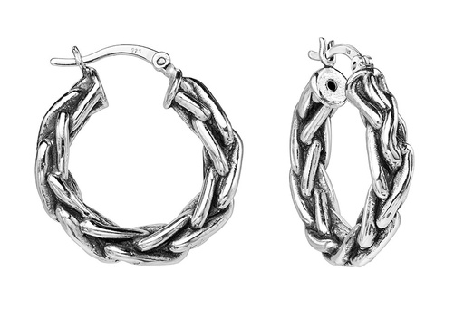 [1414925000OX] Sterling silver 925 hoop earrings