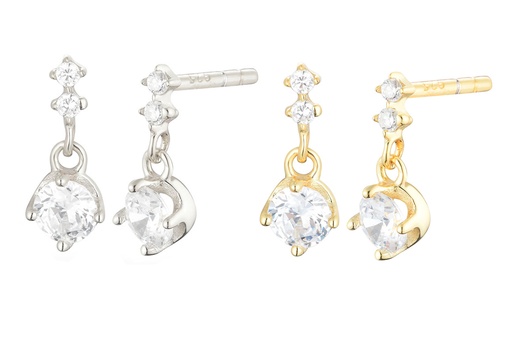 Silver 925 cz earring