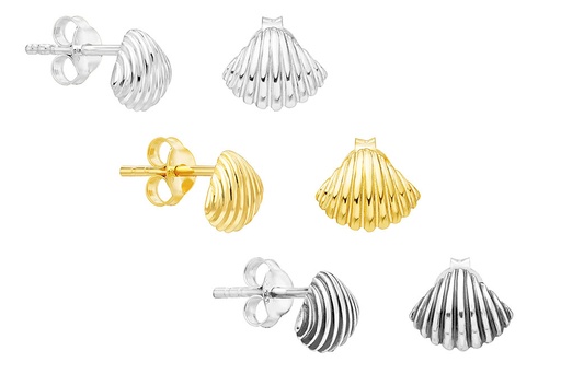 Silver 925 shell earring