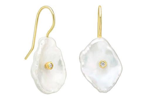 [143450002PBL] Silver 925 pearl earring with cz