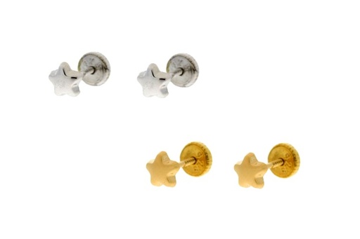 Silver 925 star baby earring