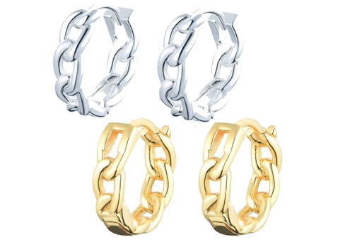 Silver 925 hoop earring