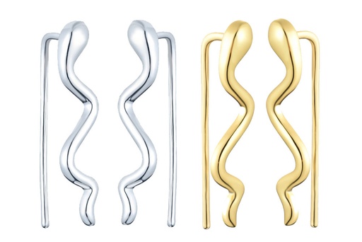 Silver 925  snake earring