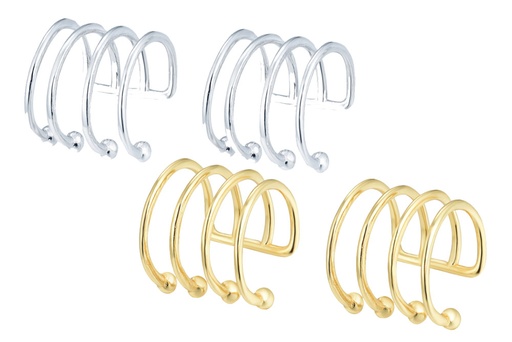 Pendiente plata 925 ear-cuff 