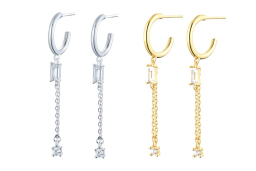 Silver 925 cz earring