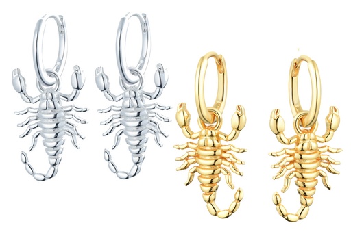 [1441600000DO] Silver 925 scorpion earring