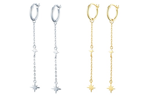 Silver 925 hoop earring