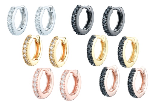 Silver 925 zirconia earring