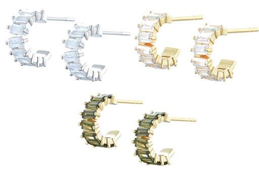 Silver 925 zirconia earring