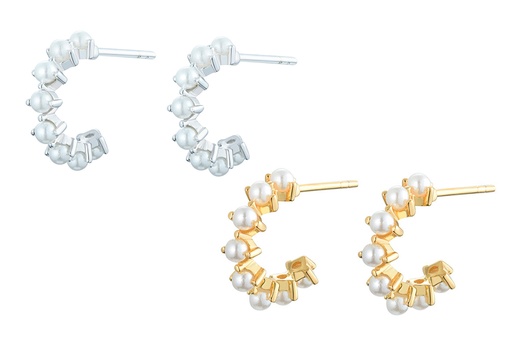 Silver 925 earring with pearl