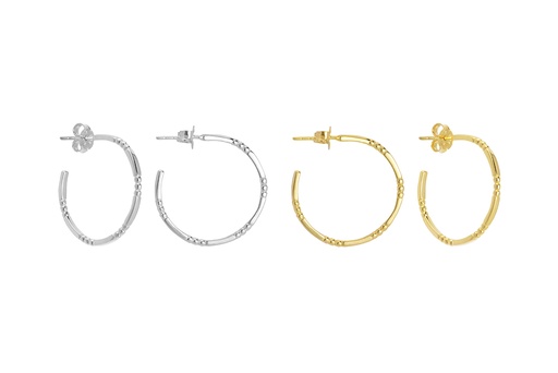 Sterling silver hoop earring