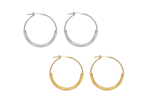 Sterling silver hoop earrings
