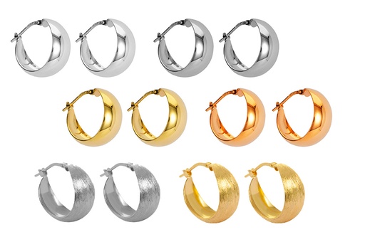 Sterling silver hoop earrings