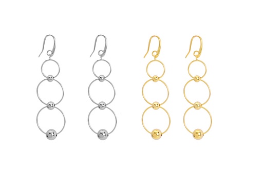 Sterling silver long earrings