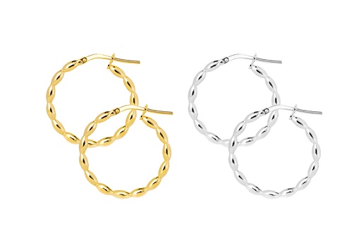 Sterling silver hoop earrings