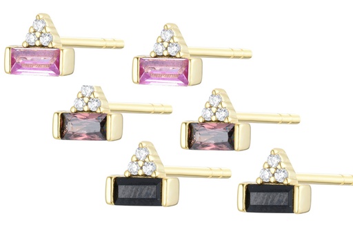 Sterling silver zirconia earring