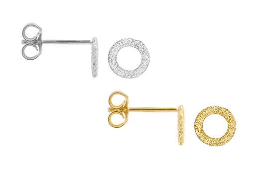 Sterling silver circle earring