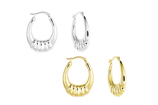 Sterling silver earring hoop