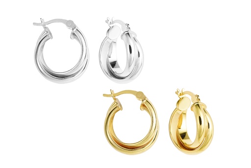 Sterling silver earring hoop