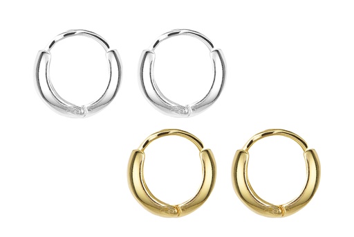 Sterling silver earring hoop