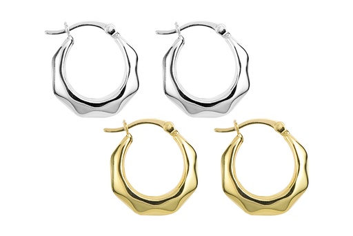 Sterling silver hoop earring