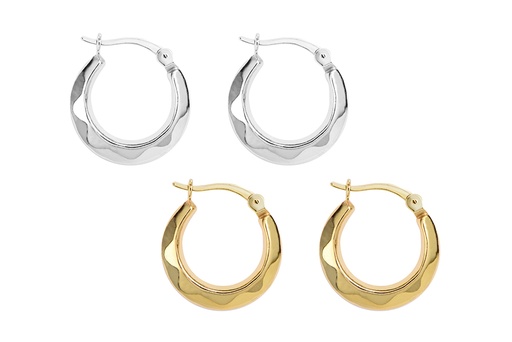 Sterling silver earring hoop