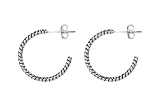 Sterling silver earring hoop