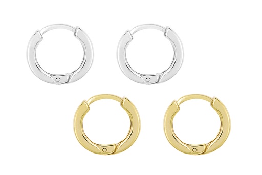 Sterling silver earring hoop