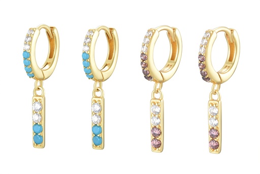 Sterling silver hoop earring