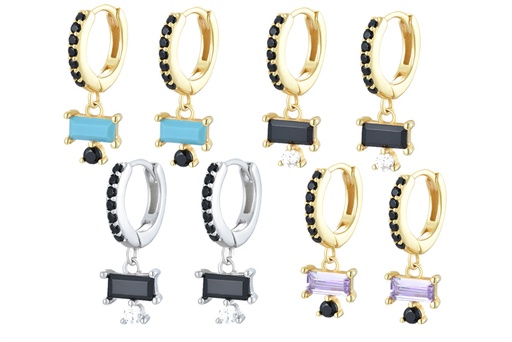 Sterling silver hoop earring