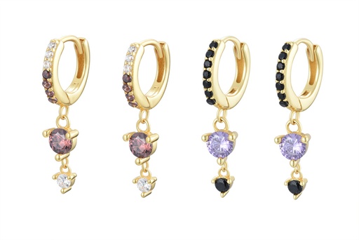 Sterling silver hoop earring