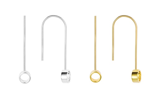 Sterling silver mini circle earring