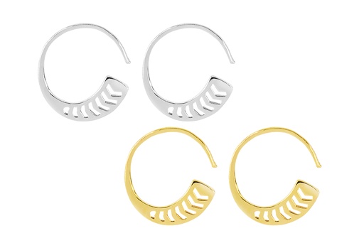 Sterling silver earring hoop