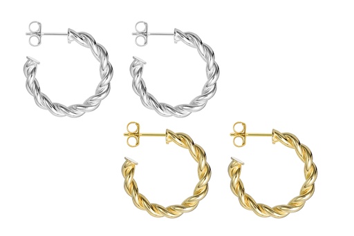 Sterling silver earring hoop