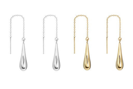 Sterling silver drop earring