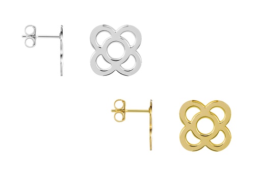 Sterling silver barcelona flower earring