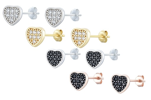 Pendiente plata 925 corazon