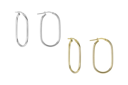 Sterling silver hoop earring