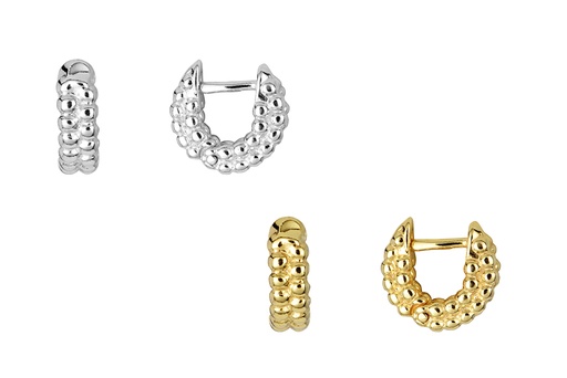 Sterling silver hoop earring